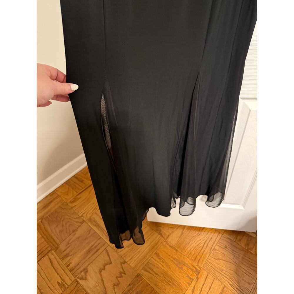 Black Long Gown Dress size 16 - Picture 4 of 9